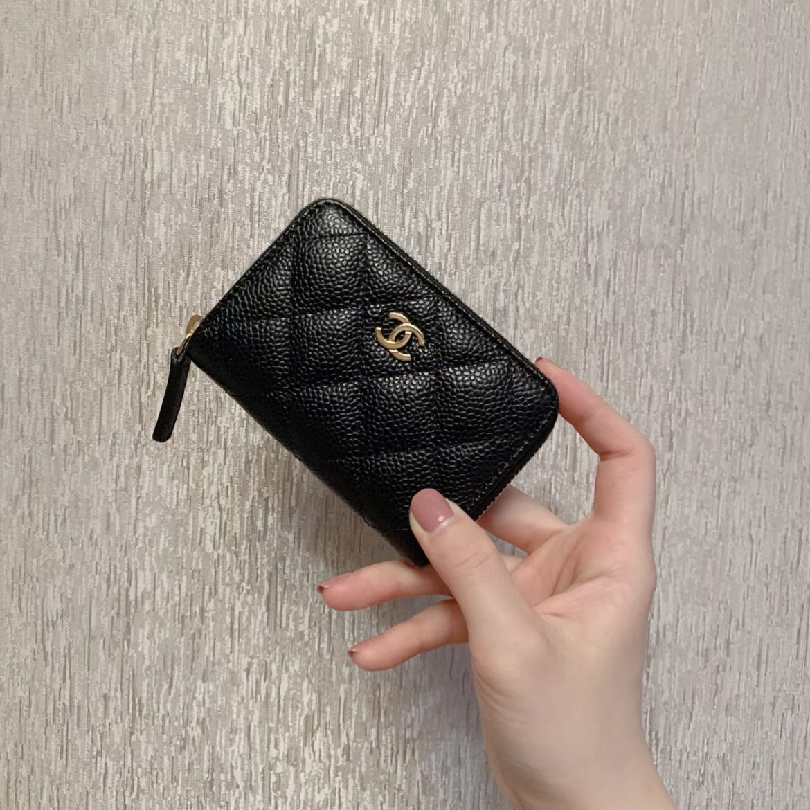 【コンパクトで実用的！】 CHANEL ジップ コインパース
